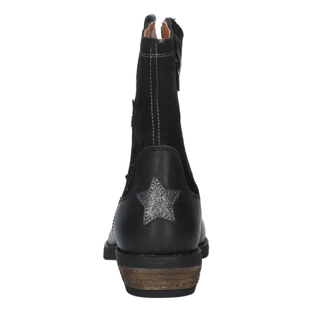 BunniesJR Roos Rodeoleren cowboylaarzen zwart