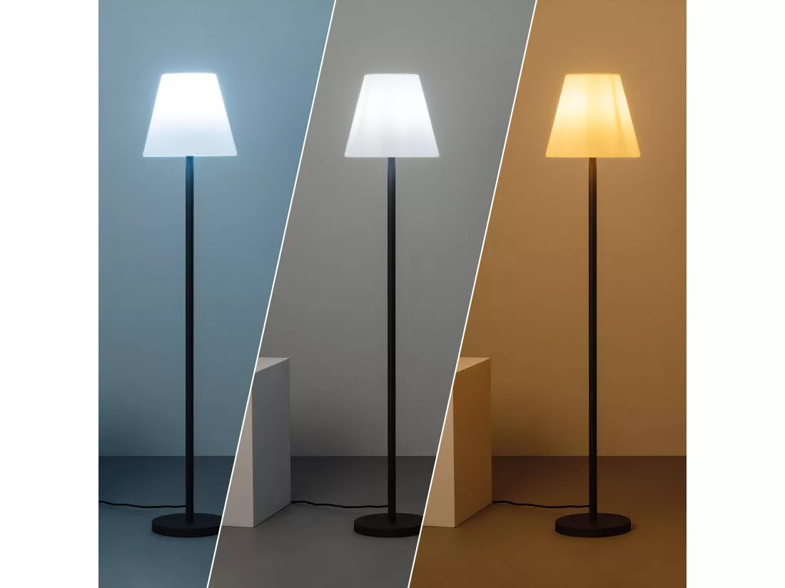 Lampadaire Extérieur Aluminium Maipo Noir