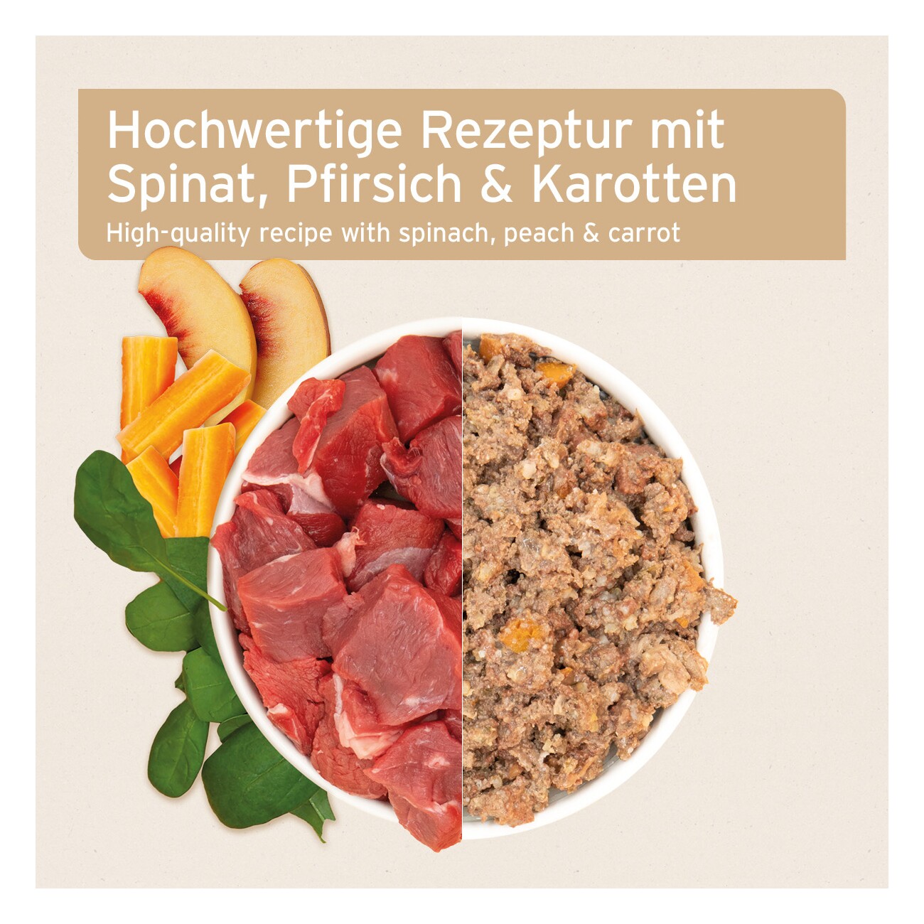 AniForte Nassfutter WildBuffalo Büffel mit Spinat 6x400 g