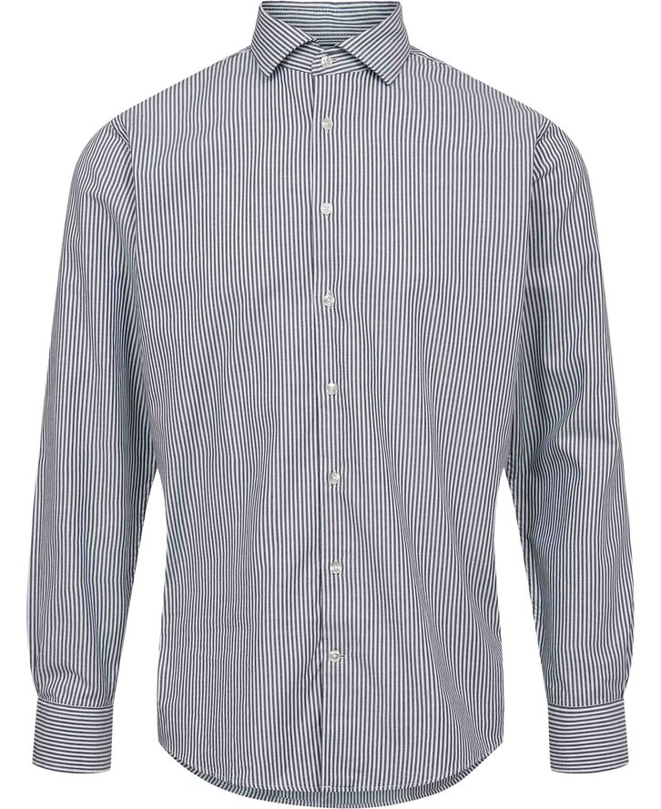 Magasin du Nord Collection Andreas easy-care shirt 1 G Navy blazer / bright white stripe