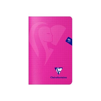 Clairefontaine Mimesys - Carnet polypro 11 x 17 cm - 96 pages - petits carreaux (5x5 mm) - disponible dans différentes couleurs