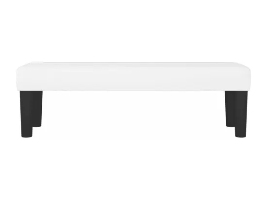 Banc Blanc 100x30x30 cm Similicuir