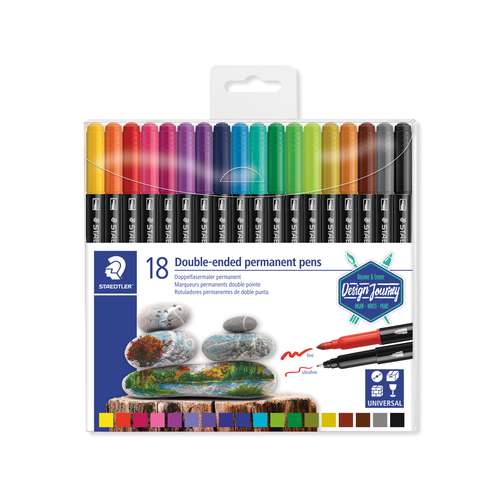 STAEDTLER®  3187 permanenter Doppelfasermaler-Sets