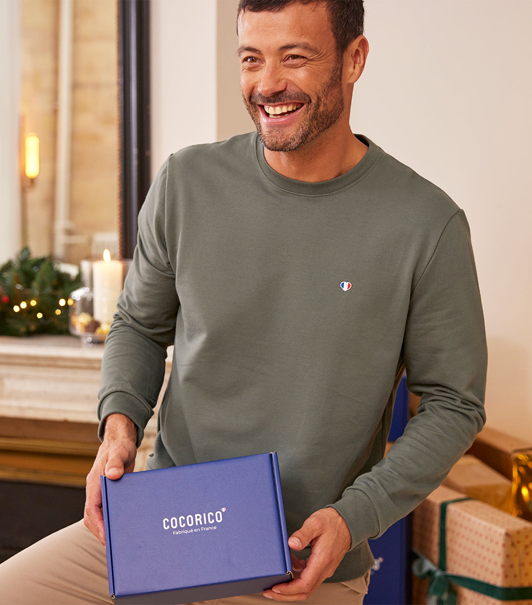 Sweat Homme Sauge - Iconique