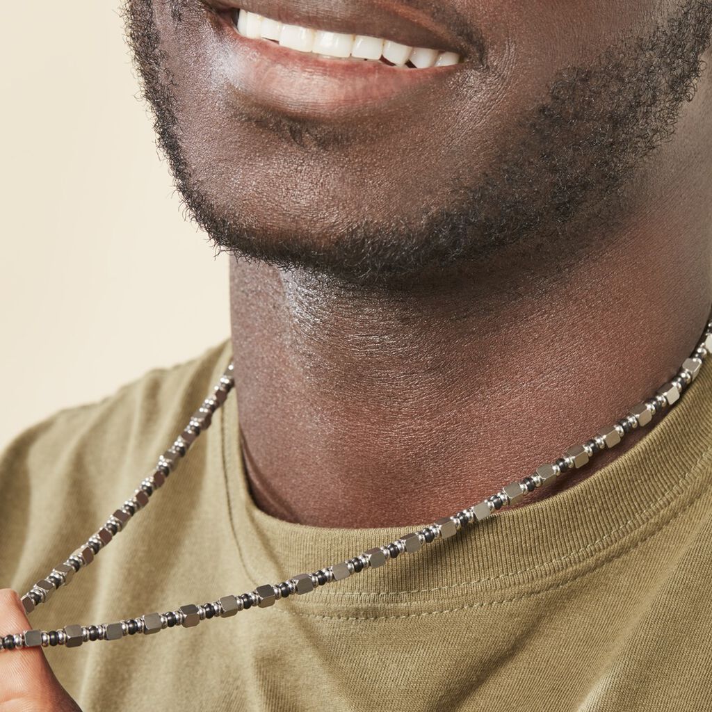 Collier Ephrem Acier Bicolore