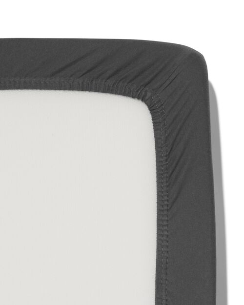 drap-housse pour surmatelas jersey 180x220 gris foncé