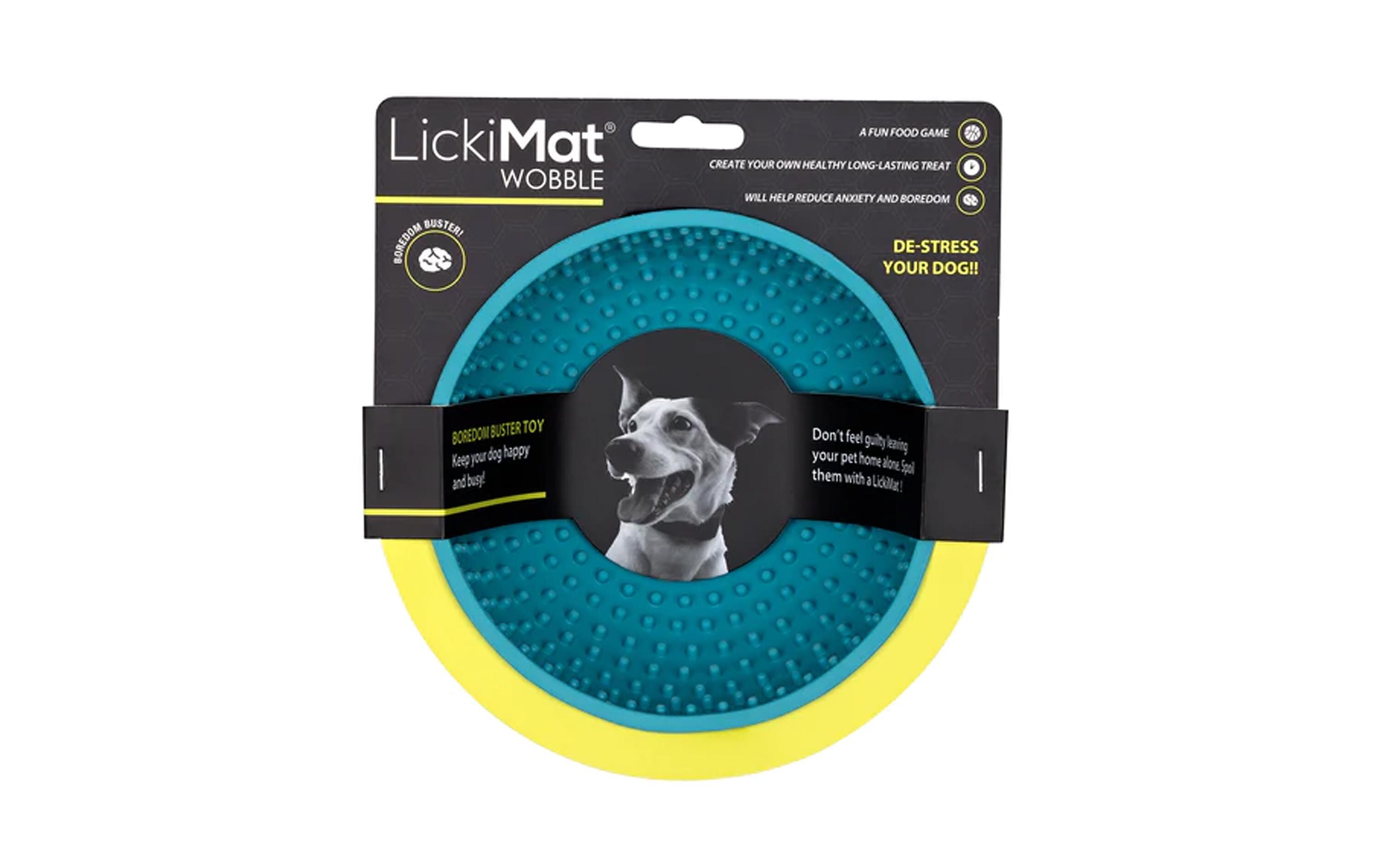 Futtermatte Wobble 17 x 17 cm, TürkisSchlecknapf für Hunde