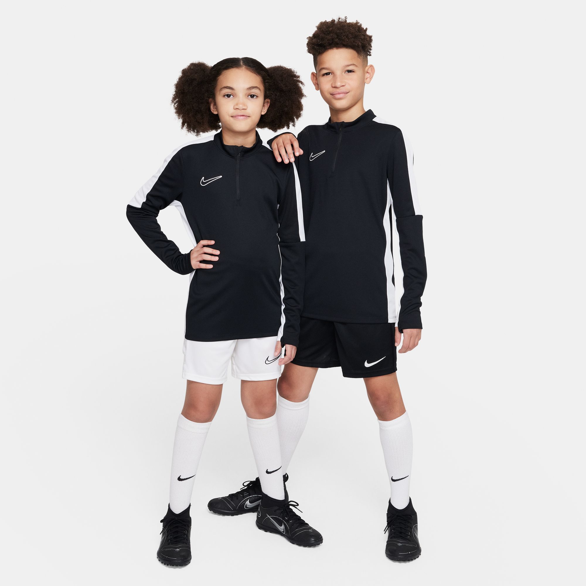 Dri-FIT Academy23 Football 1/2-Zip Junior 010/Black/White/White