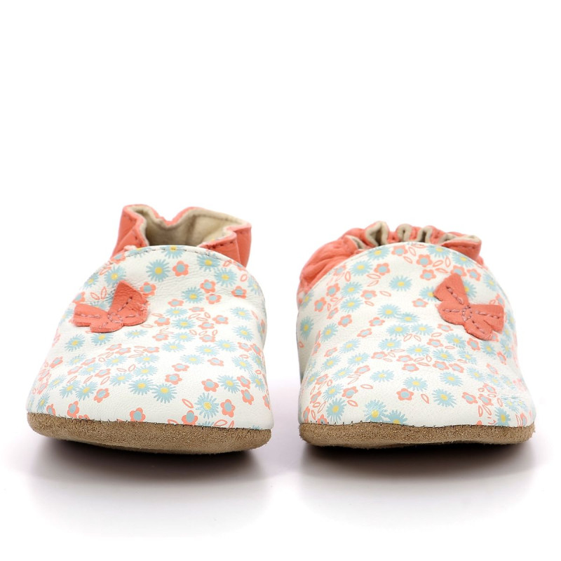 Robeez Robeez Chaussons Daisy Summer Blanc Imprime