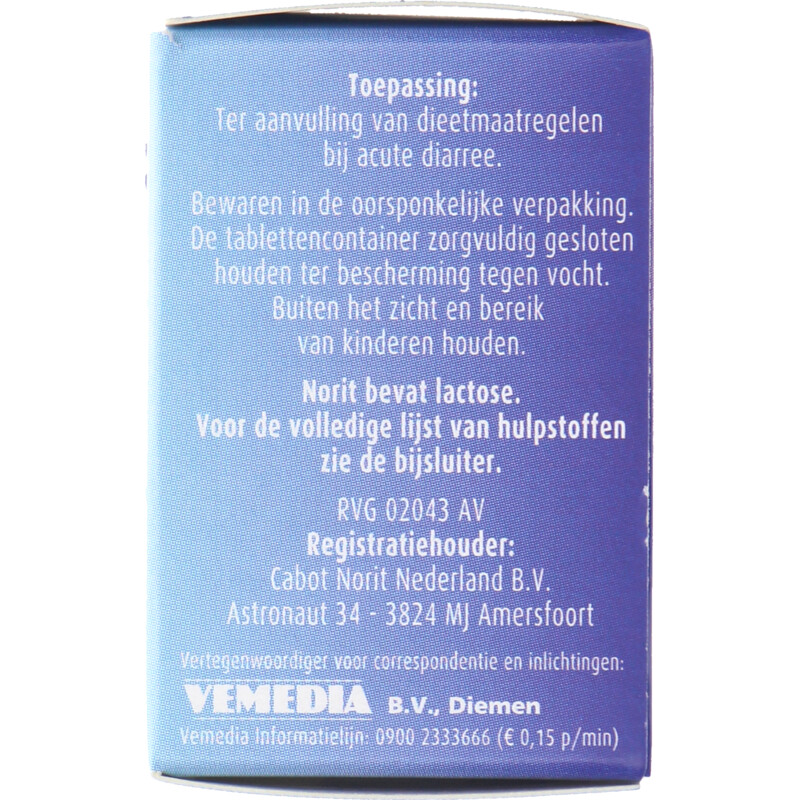 Norit Bij diarree tabletten 125mg