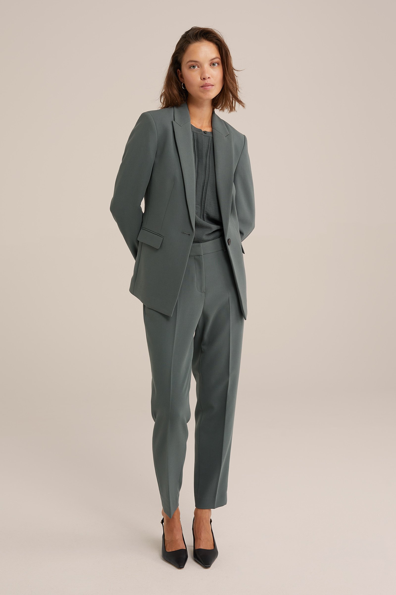 blouse WE Fashion Donkergroen