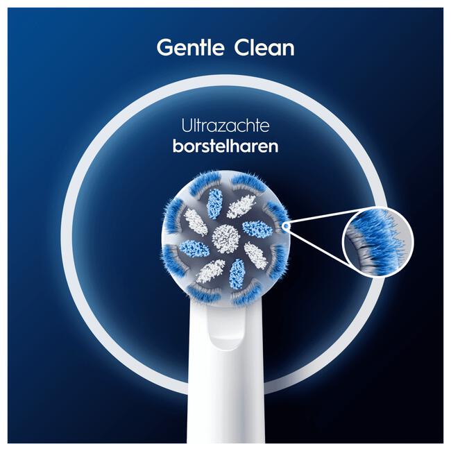 Oral-B Sensitive Clean Opzetborstels Wit 10 Stuks