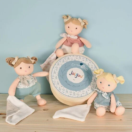 Les joliflores Poupée de chiffon avec Doudou   Bleuette        22 cm   de               Jolijou