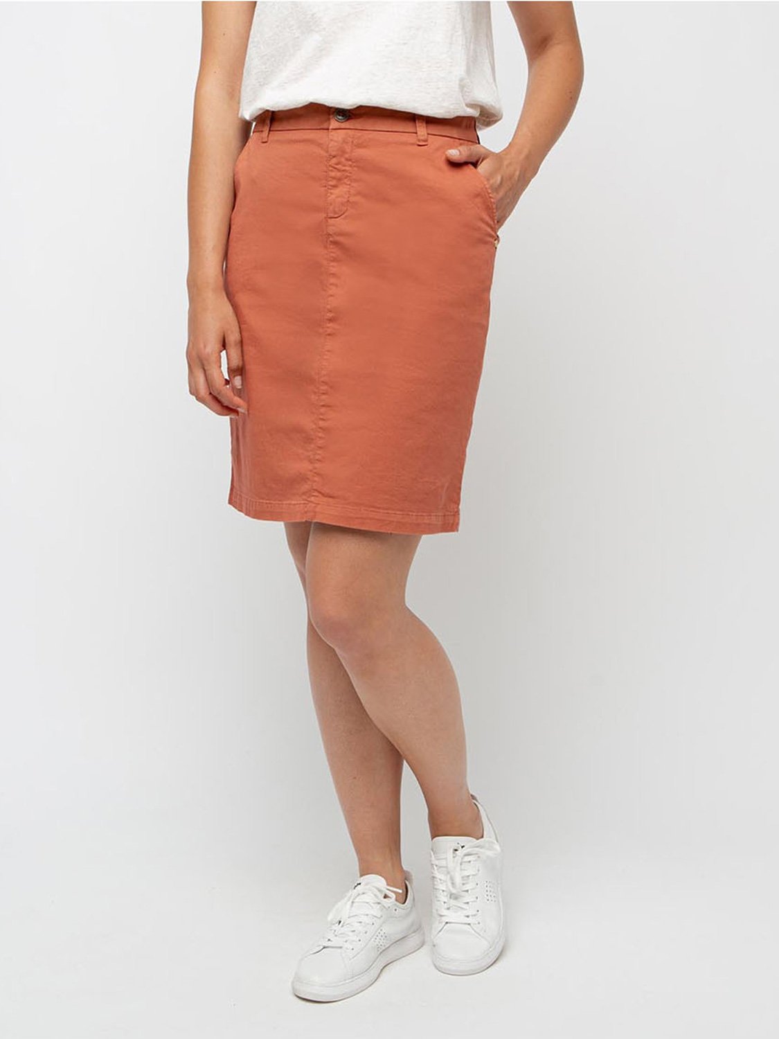 Jupe Femme Matière Eco-Conçue Orange