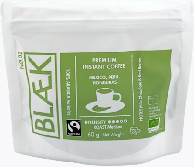 BLÆK - Organic Instant Coffee No. 2 - Oploskoffie - 60g - Medium Roast