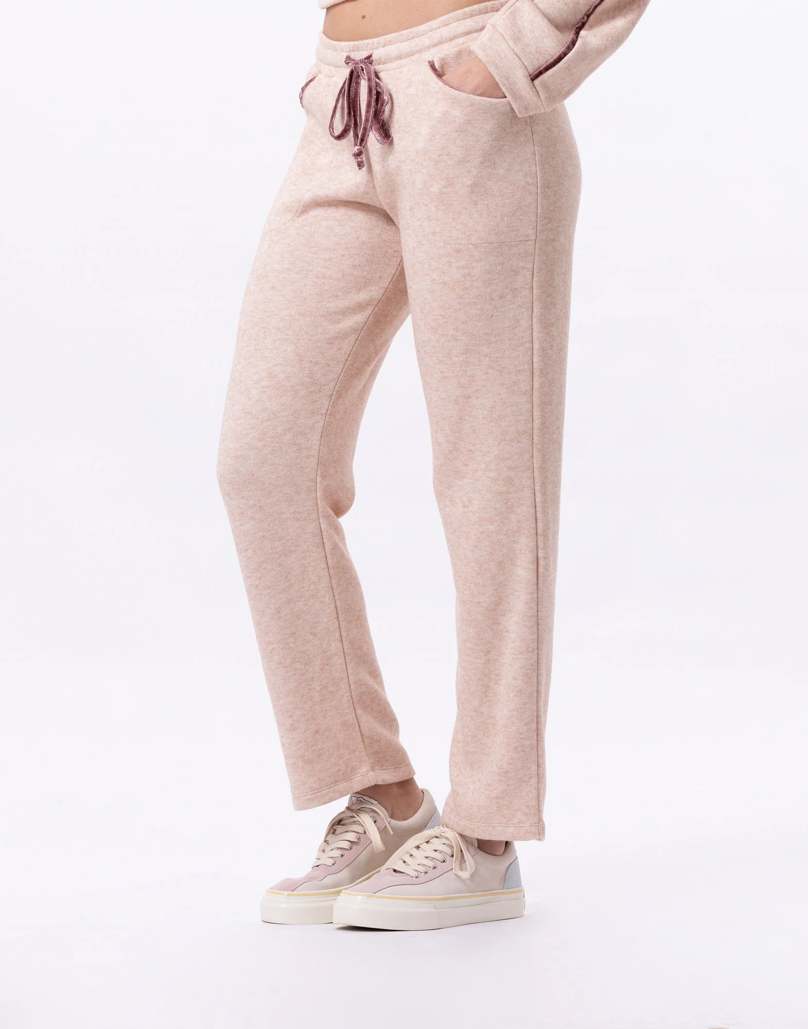 ALPAGA 880 - Pantalon en maille tricot | Beige