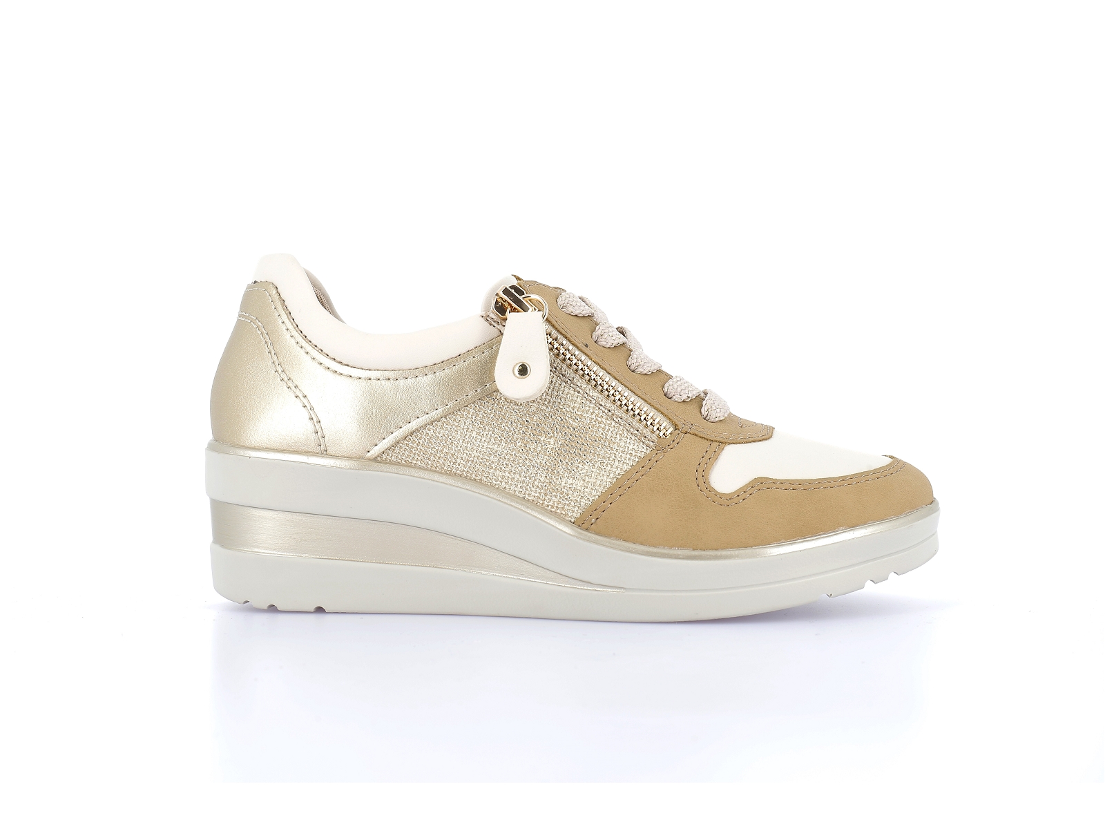 Remonte-R7213 Matières combinées Beige Or