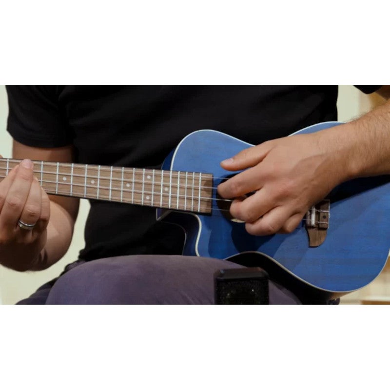 Ortega RUOCEAN-L Earth Series Concert Size Ukulele Ocean Blue linkshandige concert ukelele