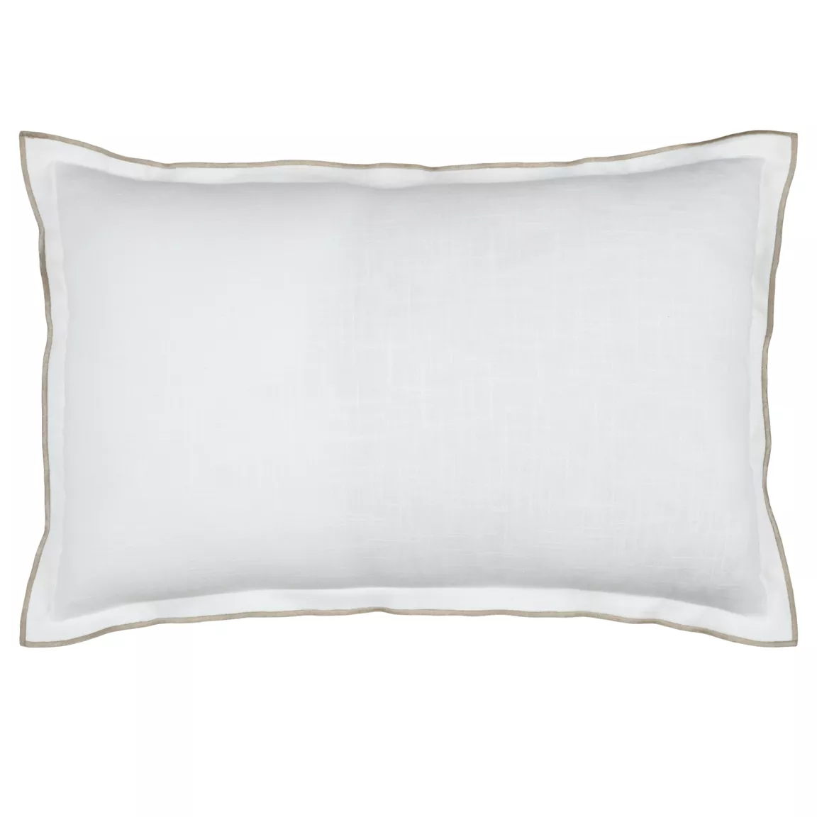 Coussin rectangulaire coton (40 x 60 cm) Helios Blanc