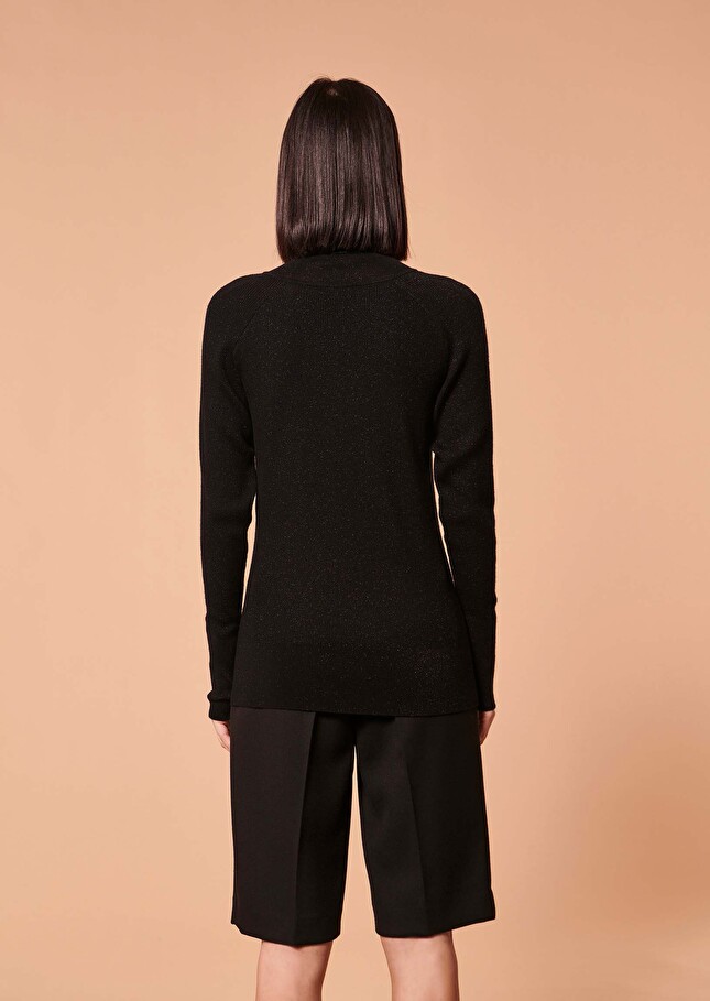 Pull Preciousnoir en laine et lurex
