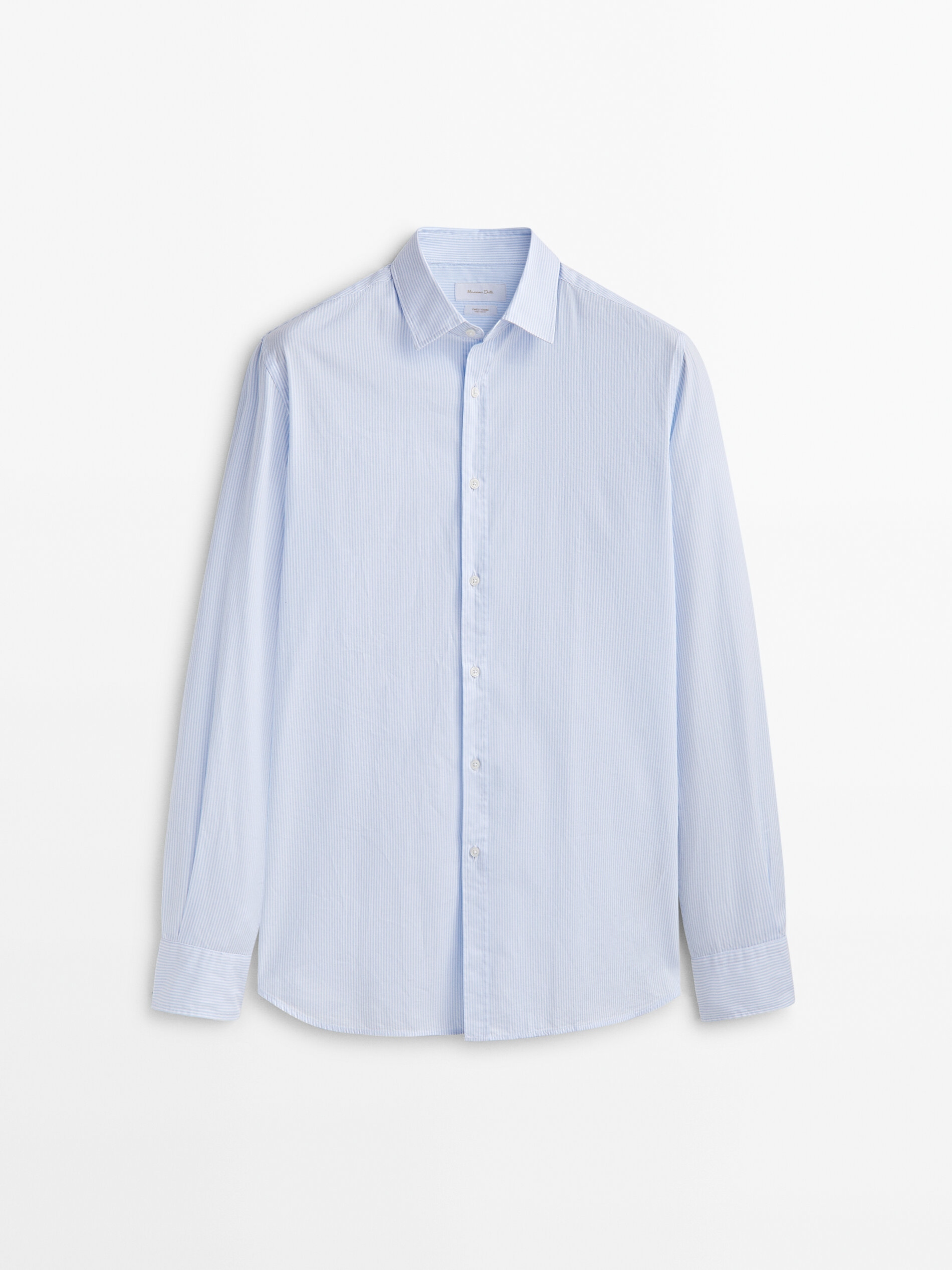 Camisa raia micro oxford slim fit - CELESTE