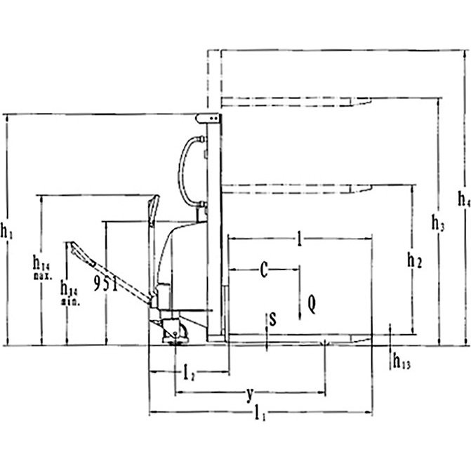 Gerbeur semi-électrique