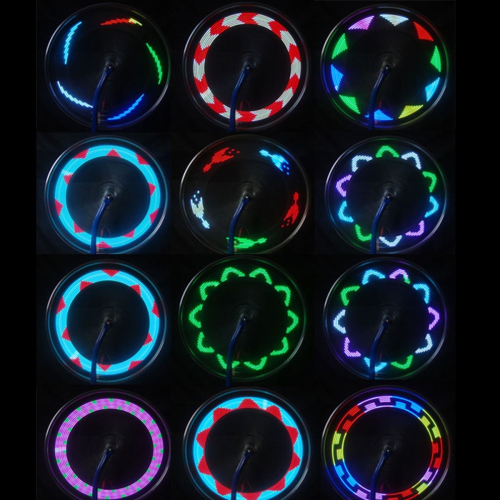 Fahrrad Bike Velo Speichen LED Beleuchtung Spoke Light - Schwarz