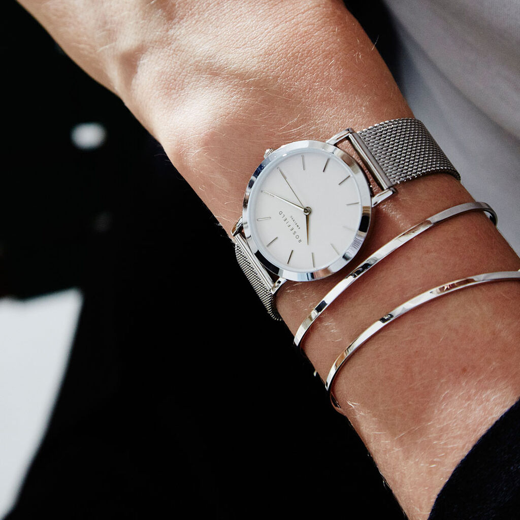 Montre Rosefield The Tribeca Blanc