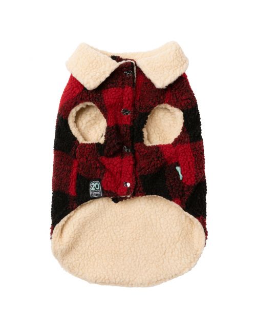 Fuzzyard The Lumberjack Rood&Zwart - Hondenkleding