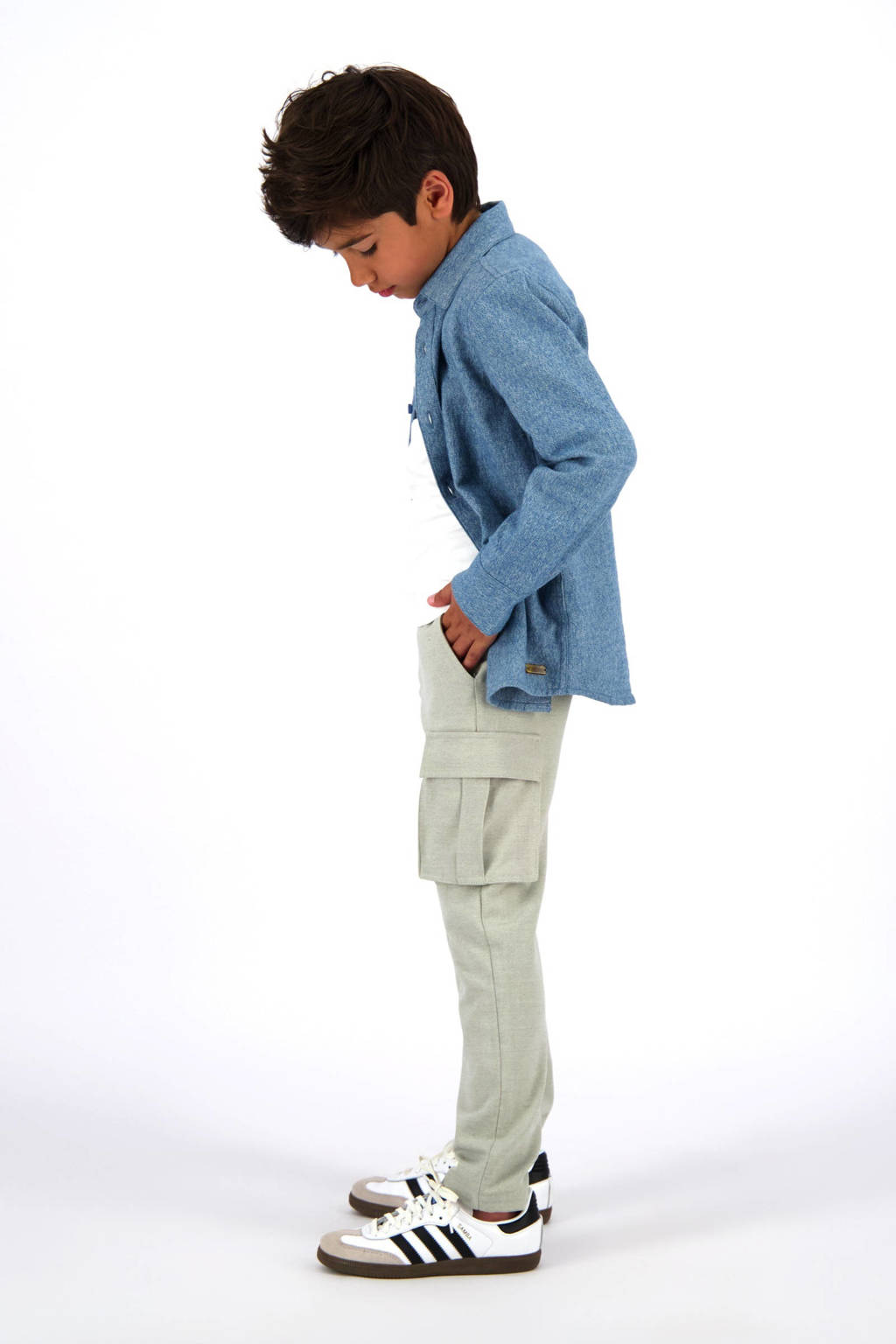 Vingino relaxed cargo broek beige