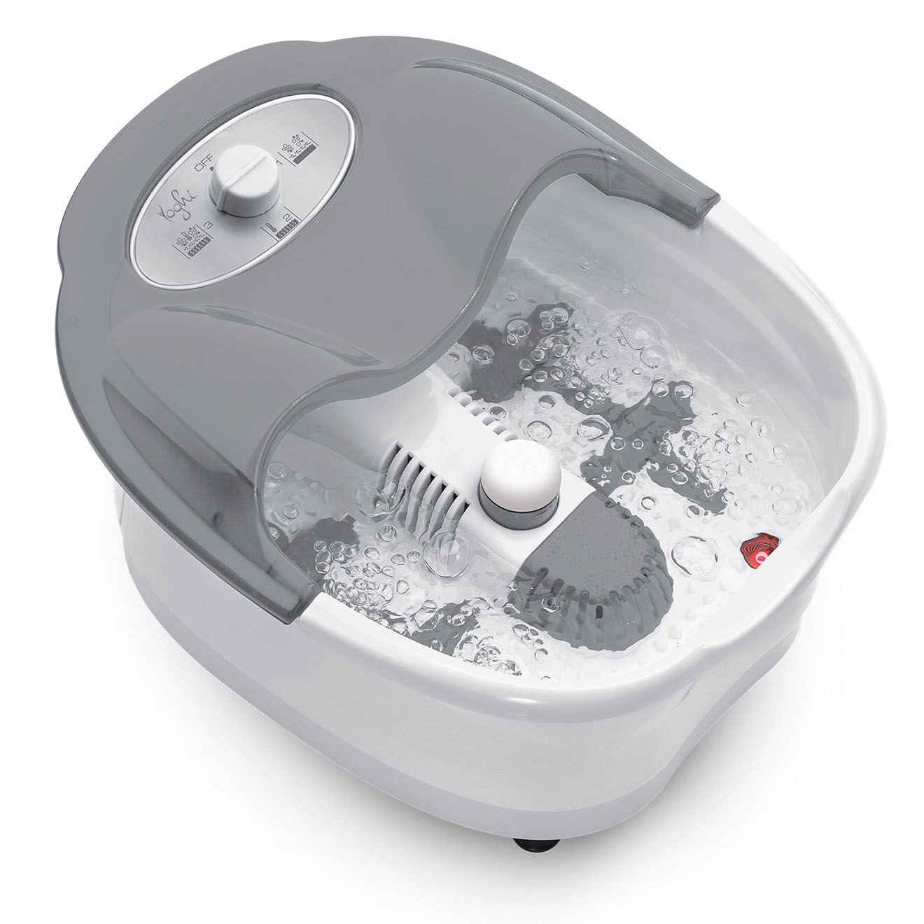 Yoghi Bain de pieds massant blanc/gris - 5 L