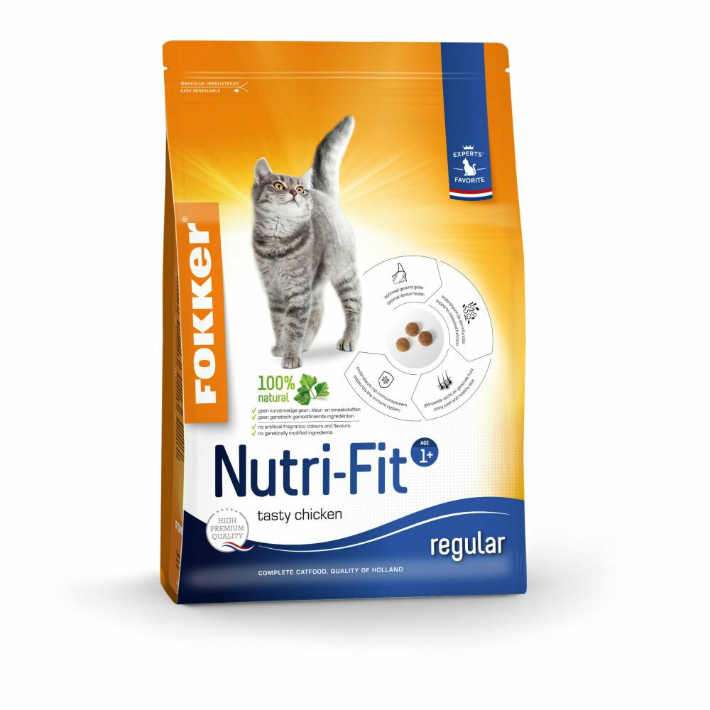 Fokker Nutri Fit Kattenvoer Kip2,5 kg