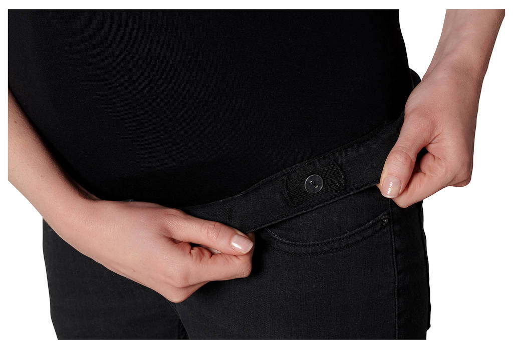Noppies zwangerschaps skinny jeans black denim