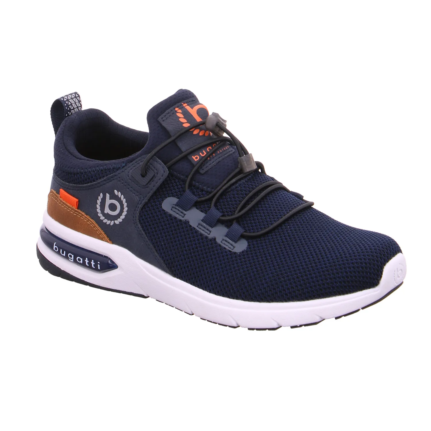 BUGATTI SHOES Halbschuhe Sneaker Stoff Blau Textil