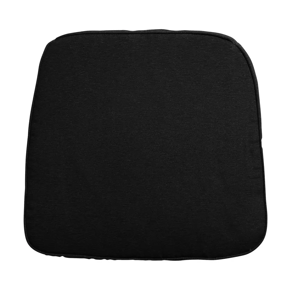 Madison - Zitkussen Wicker Panama black - Ca. 48x48 cm - Set van 4