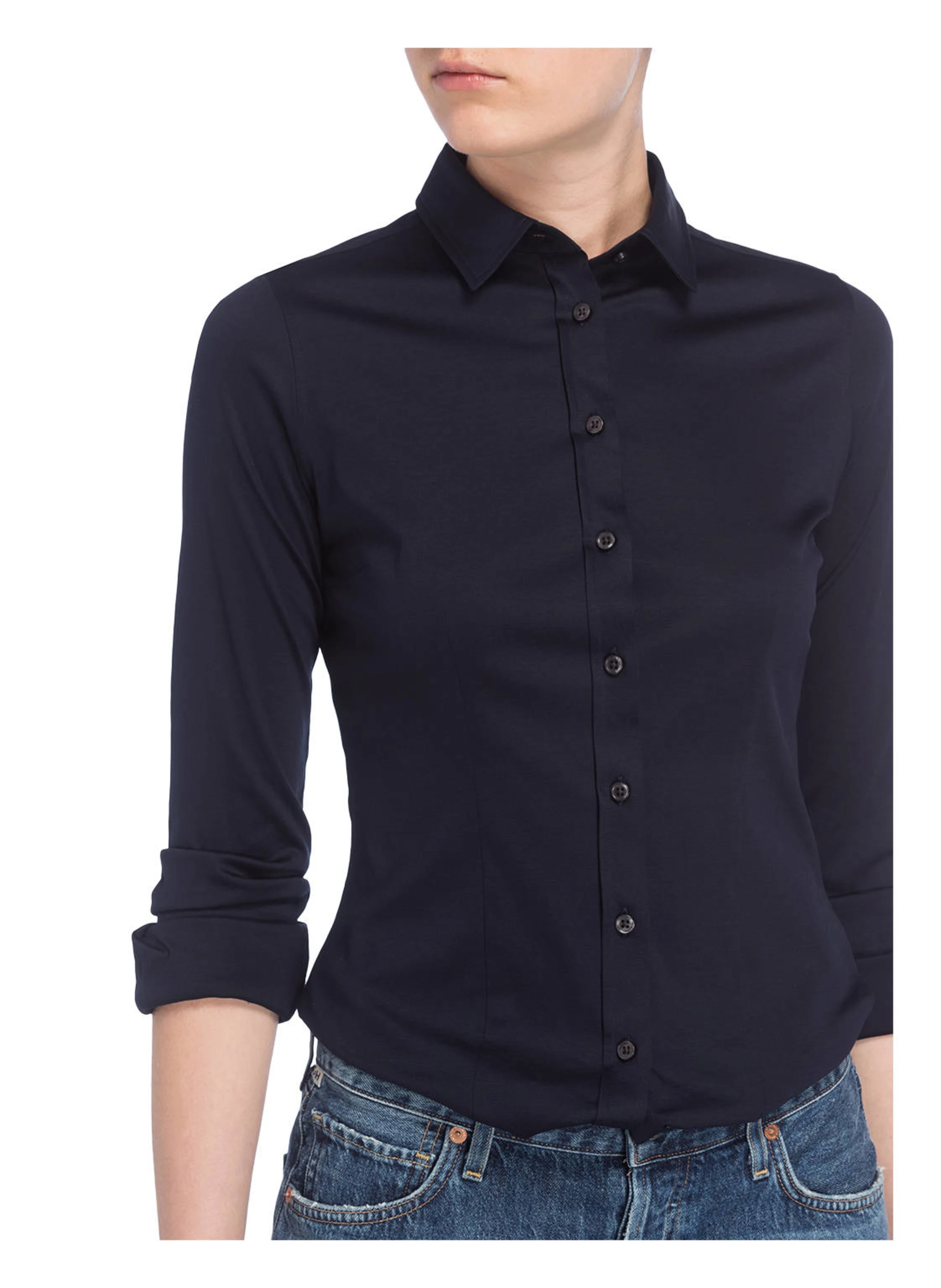 Soluzione Hemdbluse aus Jersey