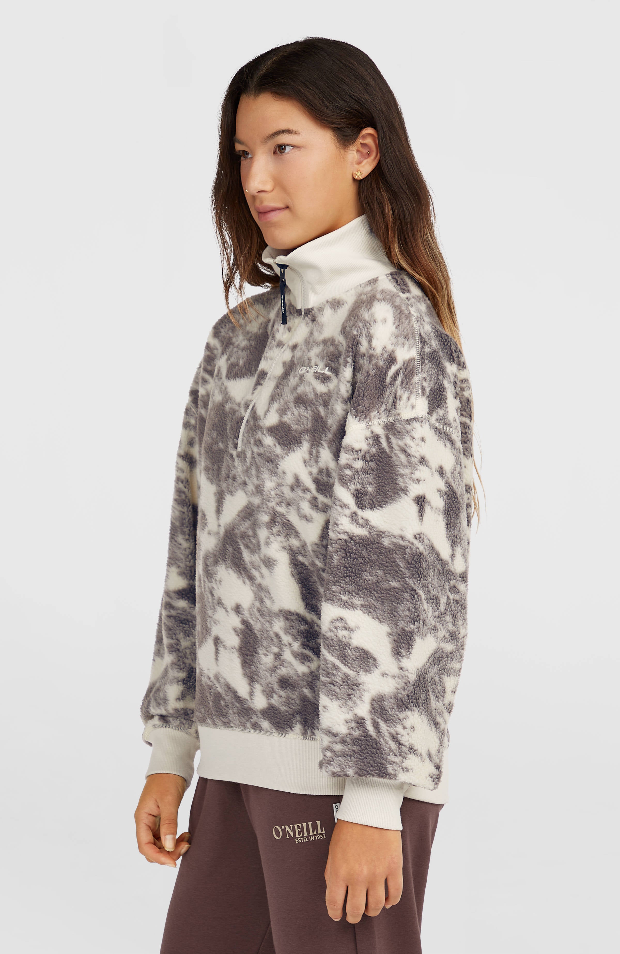 Must-Have fleecetrui met halve rits