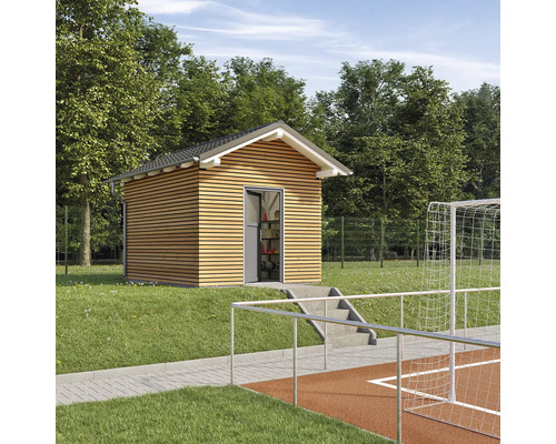 Houten constructie, zadeldak, 550x550 cm