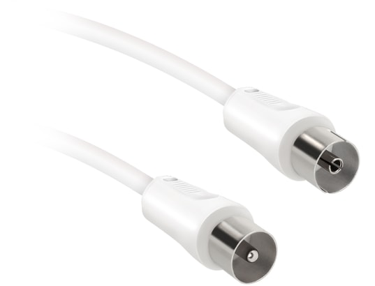 EKON - Câble antenne TV 3m - 9.5mm mâle/femelle + adaptateur 75dB