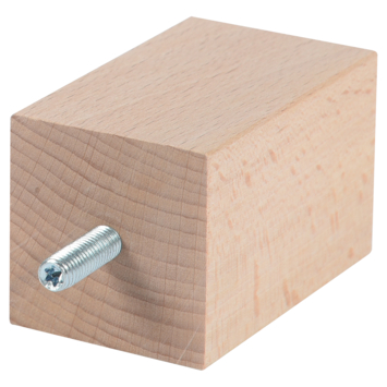 Duraline meubelpoot naturel beuken 5x5x8 cm