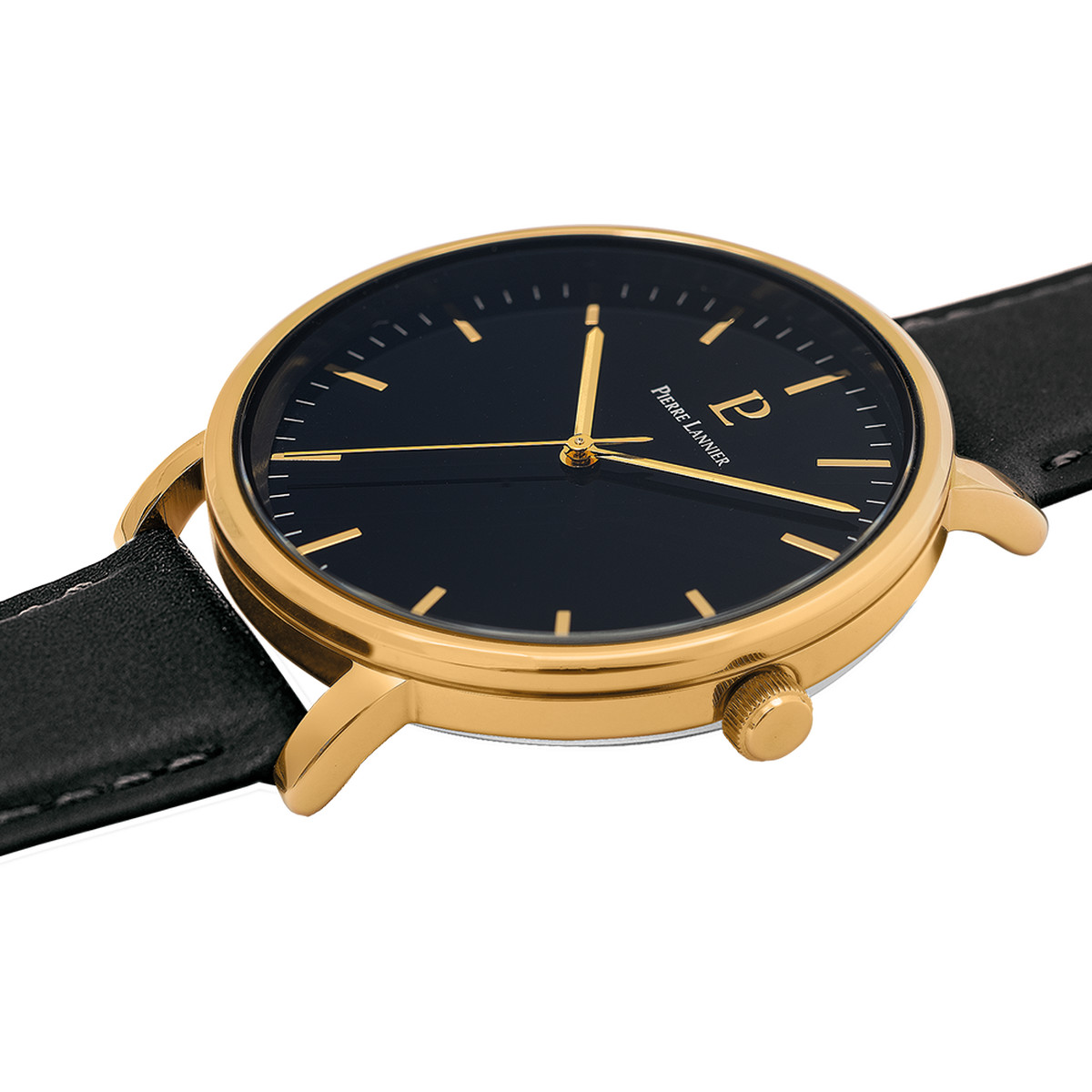 Montre PIERRE LANNIER essential homme bracelet cuir noir