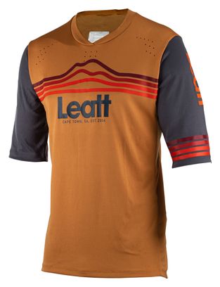 Maillot Manches 3/4 Leatt Enduro 3.0 Suede Marron