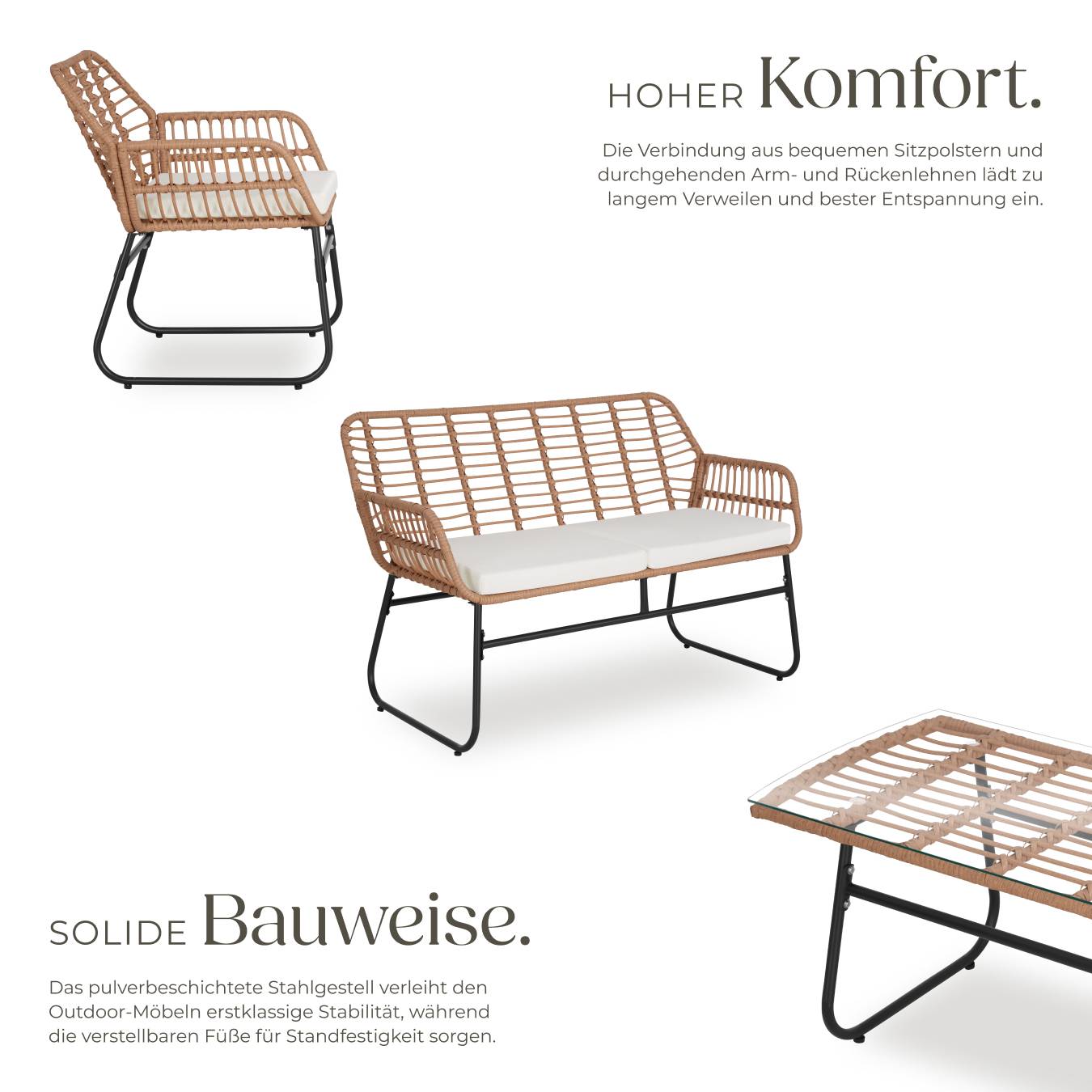 Rattan Sitzgruppe Molfetta XL