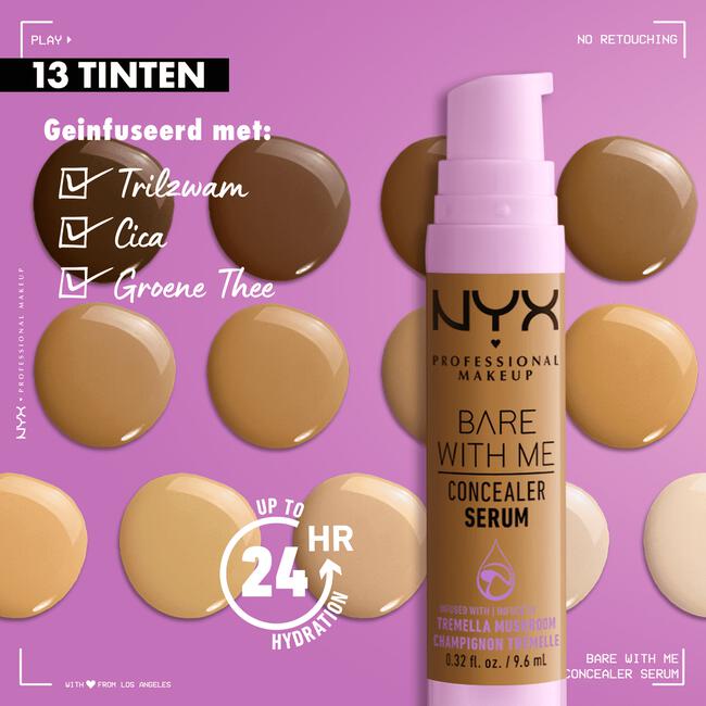 NYX Professional Makeup Bare With Me Concealer Serum BWMCCS07 Medium 9,6 ML