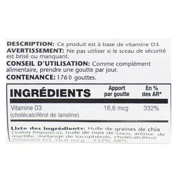 Vitamina D3 Kal 16,6mcg Líquida 53ml