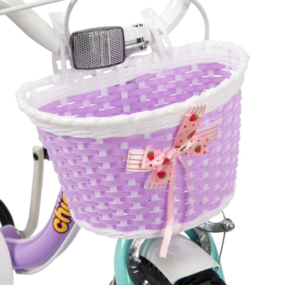 16-Zoll-Streifenhörnchen-Lollipop-Fahrrad in Lila