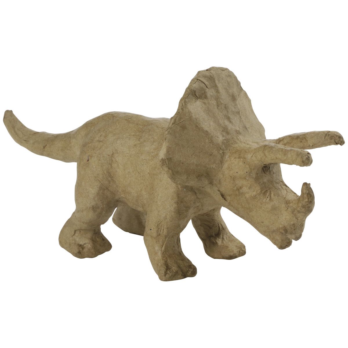 Triceratops en papier mâché
