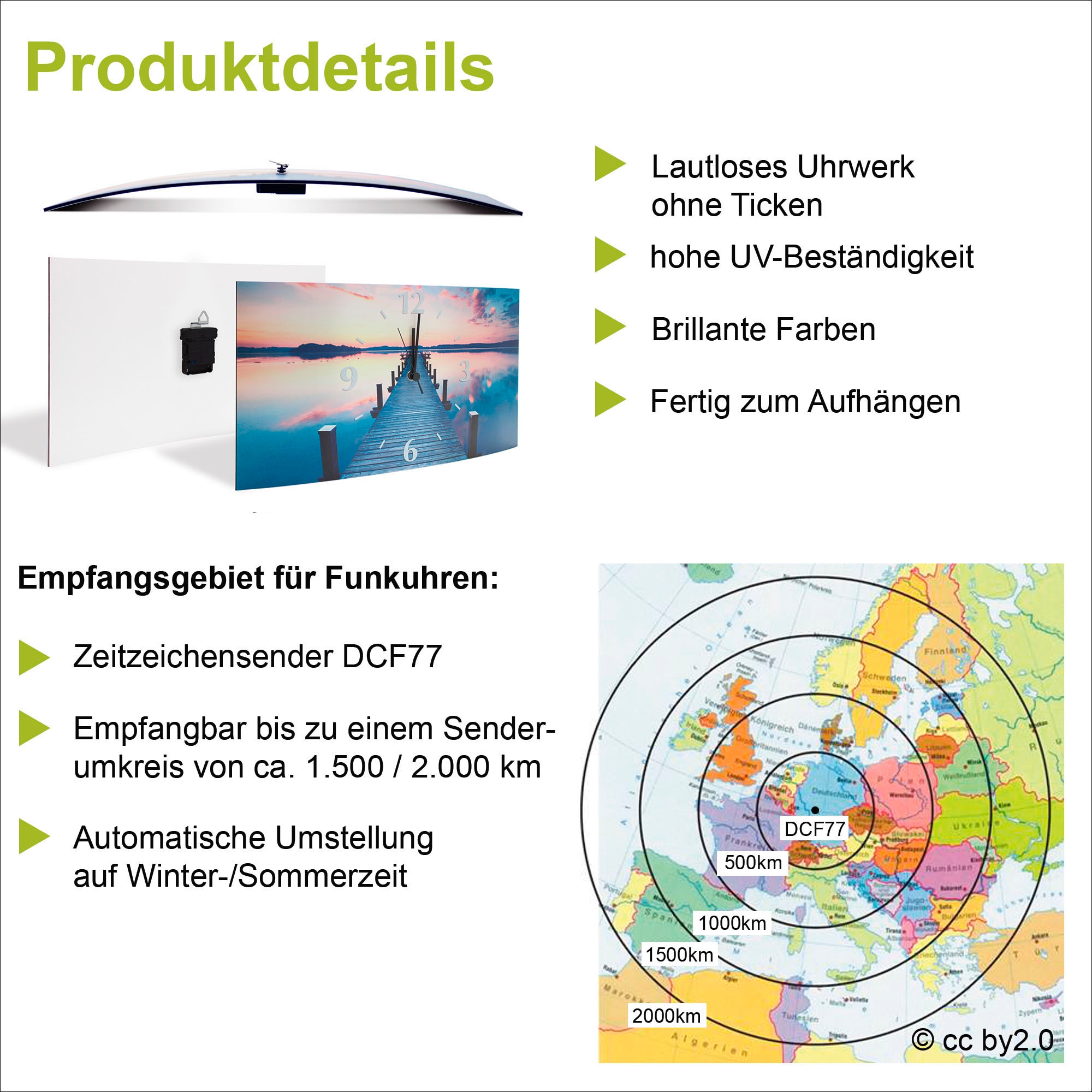 Leonique Wanduhr »Affen - Alu gebogen« analog, 50 cm