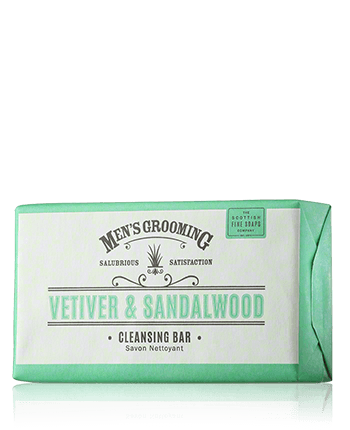 Scottish Fine Soaps Men's Grooming Vetiver & Sandalwood Cleansing Bar 220g