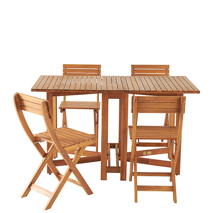 Table de jardin pliante extensible Virginia en bois coloris acacia L.26/132 x l.63 x H.75 cm